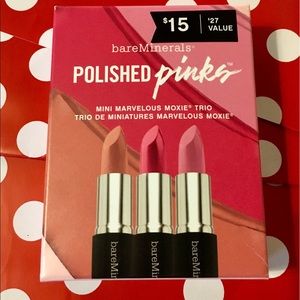 $12 BareMinerals Polished Pinks Mini MarvMoxi Trio